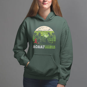 Mother's Day Hoodie Mommysaurus Mommy Dinosaur TS09 Dark Forest Green Printyourwear