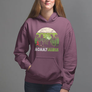 Mother's Day Hoodie Mommysaurus Mommy Dinosaur TS09 Maroon Printyourwear