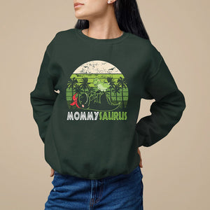 Mother's Day Sweatshirt Mommysaurus Mommy Dinosaur TS09 Dark Forest Green Printyourwear