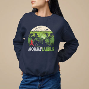 Mother's Day Sweatshirt Mommysaurus Mommy Dinosaur TS09 Navy Printyourwear