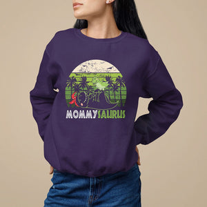 Mother's Day Sweatshirt Mommysaurus Mommy Dinosaur TS09 Purple Printyourwear