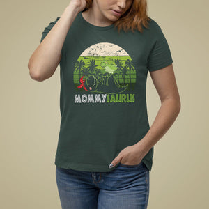 Mother's Day T Shirt For Women Mommysaurus Mommy Dinosaur TS09 Dark Forest Green Printyourwear