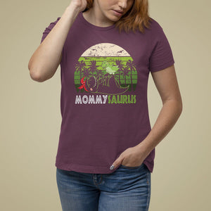 Mother's Day T Shirt For Women Mommysaurus Mommy Dinosaur TS09 Maroon Printyourwear