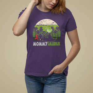 Mother's Day T Shirt For Women Mommysaurus Mommy Dinosaur TS09 Purple Printyourwear