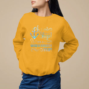 Mother's Day Sweatshirt Oh Ship It's A Mother Daughter Trip Cruise TS09 Gold Printyourwear