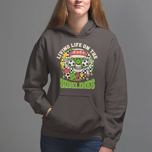 Soccer Mom Hoodie Living Life On The Sidelines TS09 Dark Chocolate Printyourwear