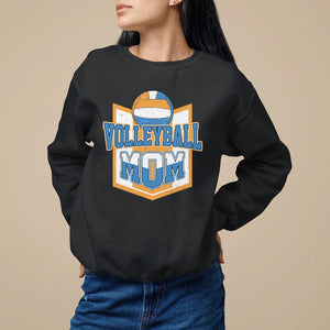 Volleyball Mom Matching Player Sport Mother's Day Sweatshirt TS09 Black Printyourwear