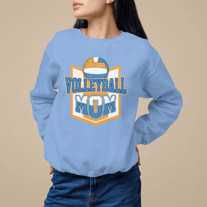 Volleyball Mom Matching Player Sport Mother's Day Sweatshirt TS09 Carolina Blue Printyourwear