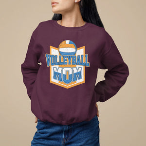 Volleyball Mom Matching Player Sport Mother's Day Sweatshirt TS09 Maroon Printyourwear