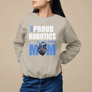 Proud Robotics Mom Robot Lover Mother's Day Sweatshirt TS09 Sand Printyourwear