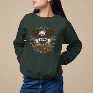 Mother's Day Sweatshirt Proud JROTC Mom Mother Of Cadets TS09 Dark Forest Green Printyourwear