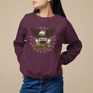 Mother's Day Sweatshirt Proud JROTC Mom Mother Of Cadets TS09 Maroon Printyourwear