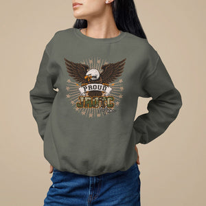 Mother's Day Sweatshirt Proud JROTC Mom Mother Of Cadets TS09 Military Green Printyourwear