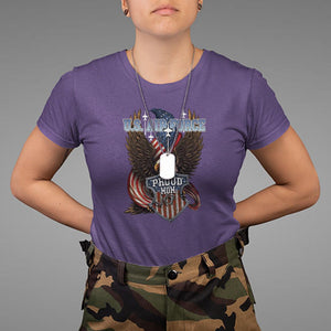 Mother's Day T Shirt Proud Mom U.S. Air Force Army TS09 Purple Printyourwear