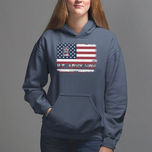 Mother's Day Hoodie U.S Army Mom American Flag Veteran TS09 Navy Printyourwear