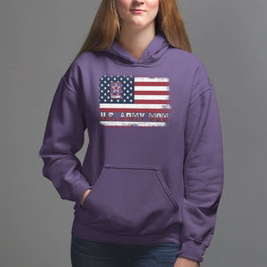 Mother's Day Hoodie U.S Army Mom American Flag Veteran TS09 Purple Printyourwear