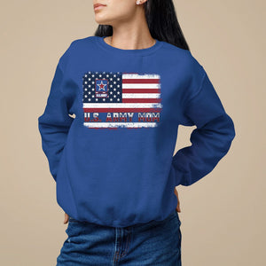 Mother's Day Sweatshirt U.S Army Mom American Flag Veteran TS09 Royal Blue Printyourwear