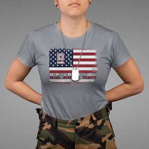 Mother's Day T Shirt U.S Army Mom American Flag Veteran TS09 Charcoal Printyourwear