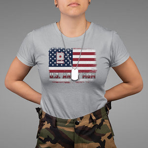 Mother's Day T Shirt U.S Army Mom American Flag Veteran TS09 Sport Gray Printyourwear