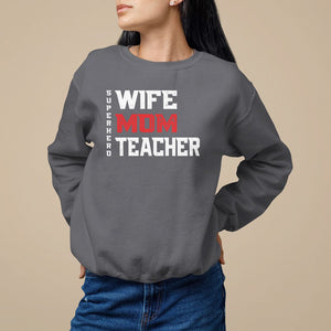 Mother's Day Sweatshirt Wife Mom Teacher Superhero TS09 Charcoal Printyourwear