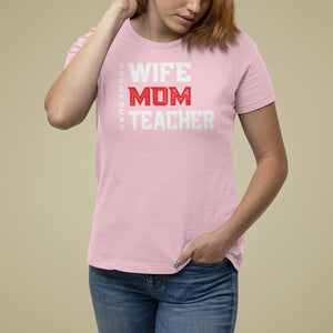 Mother's Day T Shirt For Women Wife Mom Teacher Superhero TS09 Light Pink Printyourwear