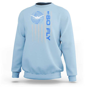 So Fly USA Swimming Team Sports Athlete Aquatic Sweatshirt TS09 Light Blue Print Your Wear