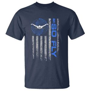 So Fly USA Swimming Team Sports Athlete Aquatic T Shirt TS09 Navy Print Your Wear