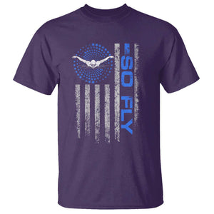 So Fly USA Swimming Team Sports Athlete Aquatic T Shirt TS09 Purple Print Your Wear