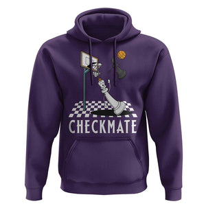 Funny Checkmate Chess Basketball Player Hoodie TS09 Purple Print Your Wear