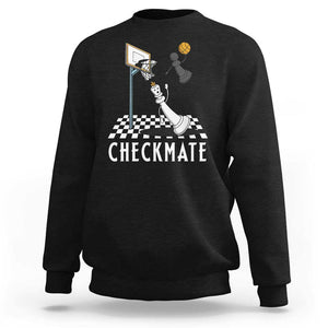 Funny Checkmate Chess Basketball Player Sweatshirt TS09 Black Print Your Wear