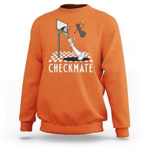 Funny Checkmate Chess Basketball Player Sweatshirt TS09 Orange Print Your Wear