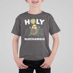 Funny Volleyball T Shirt For Kid Holy Blockamole Cute Avocado TS09 Dark Chocolate Print Your Wear