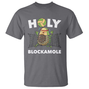 Funny Volleyball T Shirt Holy Blockamole Cute Avocado TS09 Charcoal Print Your Wear