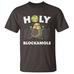 Funny Volleyball T Shirt Holy Blockamole Cute Avocado TS09 Dark Chocolate Print Your Wear