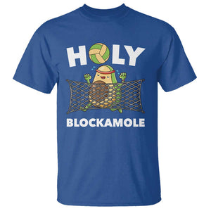 Funny Volleyball T Shirt Holy Blockamole Cute Avocado TS09 Royal Blue Print Your Wear