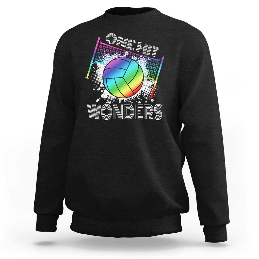 Volleyball One Hit Wonders Sweatshirt TS09 Black Print Your Wear