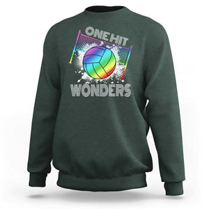 Volleyball One Hit Wonders Sweatshirt TS09 Dark Forest Green Print Your Wear