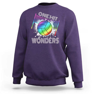 Volleyball One Hit Wonders Sweatshirt TS09 Purple Print Your Wear