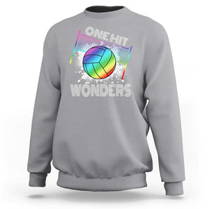 Volleyball One Hit Wonders Sweatshirt TS09 Sport Gray Print Your Wear