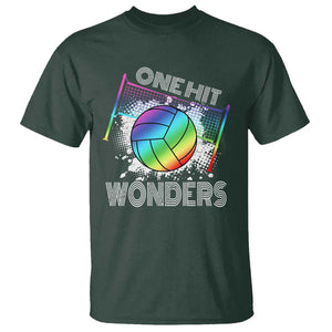 Volleyball One Hit Wonders T Shirt TS09 Dark Forest Green Print Your Wear