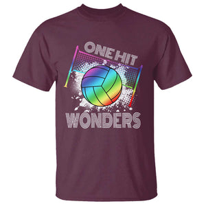 Volleyball One Hit Wonders T Shirt TS09 Maroon Print Your Wear