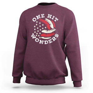 US Volleyball Sweatshirt One Hit Wonders American Flag Sport Lover TS09 Maroon Print Your Wear