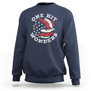 US Volleyball Sweatshirt One Hit Wonders American Flag Sport Lover TS09 Navy Print Your Wear