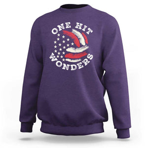 US Volleyball Sweatshirt One Hit Wonders American Flag Sport Lover TS09 Purple Print Your Wear