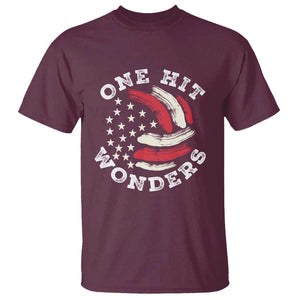 US Volleyball T Shirt One Hit Wonders American Flag Sport Lover TS09 Maroon Print Your Wear