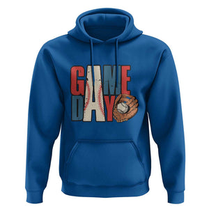 Baseball Game Day Hoodie TS09 Royal Blue Print Your Wear