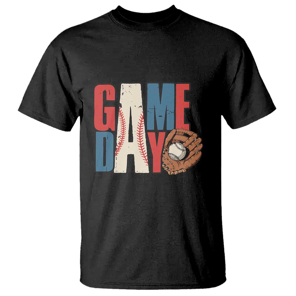 Baseball Game Day T Shirt TS09 Black Print Your Wear