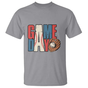 Baseball Game Day T Shirt TS09 Sport Gray Print Your Wear