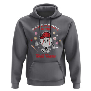Funny Baseball Hoodie Take Me Out To The Ball Game Groovy TS09 Charcoal Print Your Wear