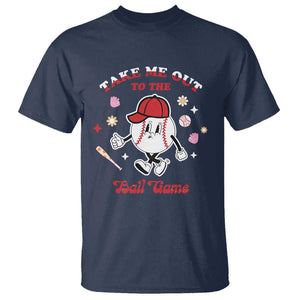 Funny Baseball T Shirt Take Me Out To The Ball Game Groovy TS09 Navy Print Your Wear